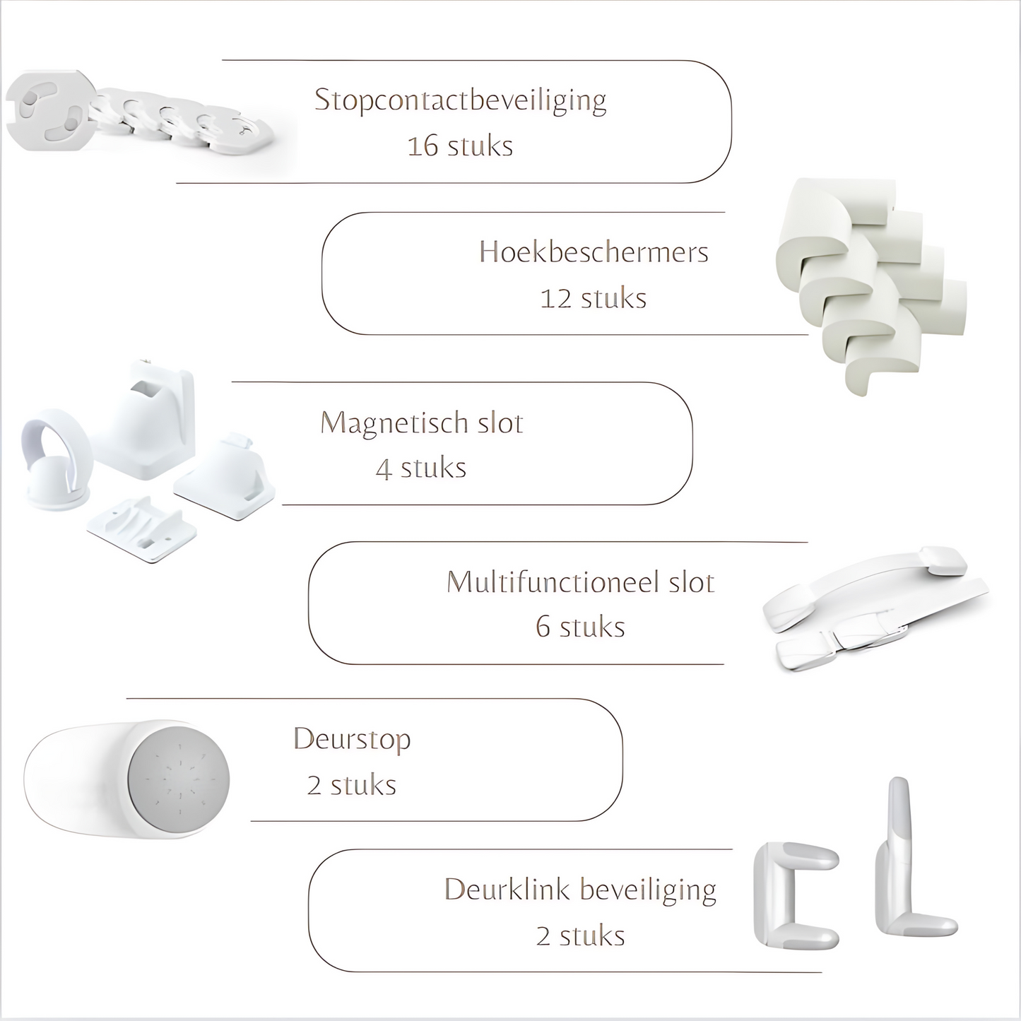 Beveiligingsset voor kindveiligheid | 42 delig